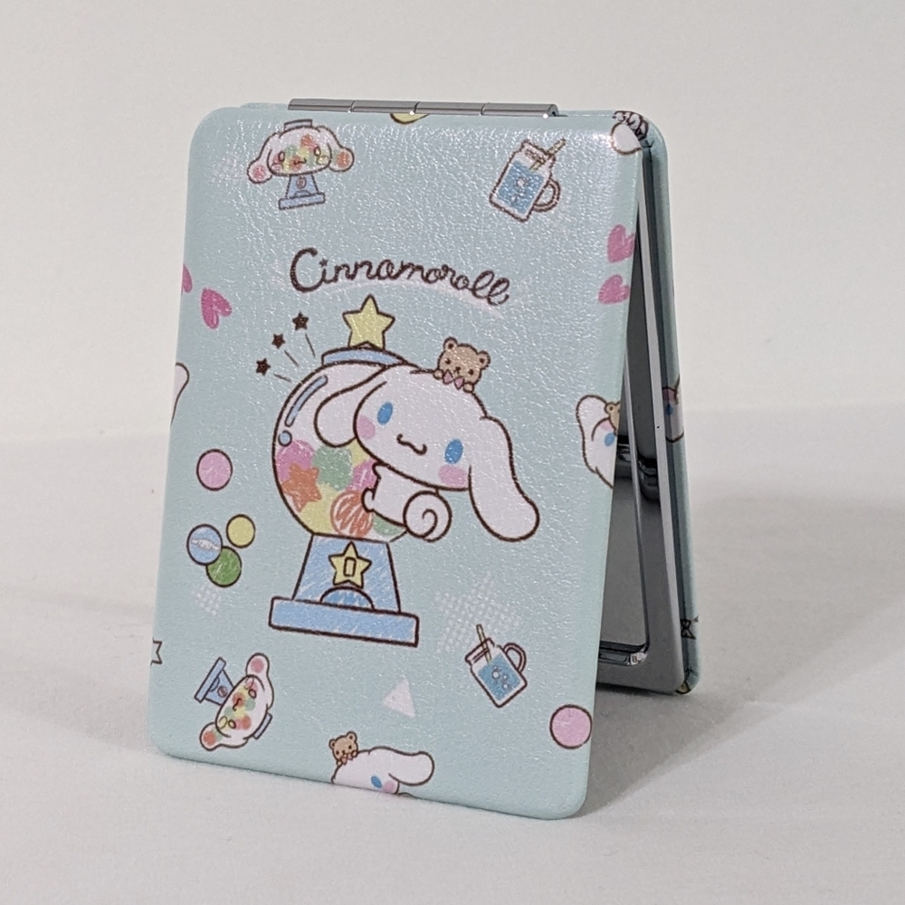 Cinnamoroll Sanrio Kawaii Rectangle Double Sided Foldable Compact Mirror
